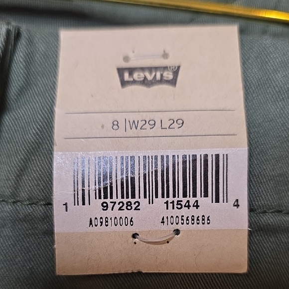 Levi's Women's Olive Green Straight Leg Utility  Pants 29 - Picture 2 of 12